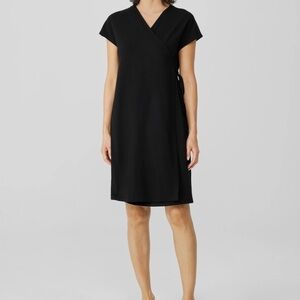 Eileen fisher‎ Stretch Jersey Knit Wrap Dress